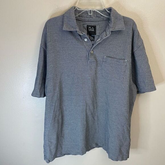 Jos A Bank Traveler| Large| 100% Cotton| Gingham print|Golf| Polo - Picture 13 of 13